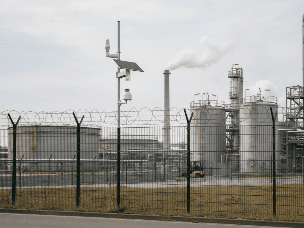 Aernode installed for industrial perimeter monitoring