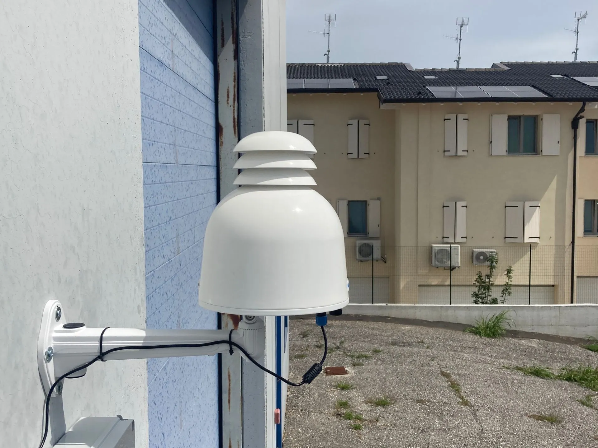 Aernode installed on a building facade